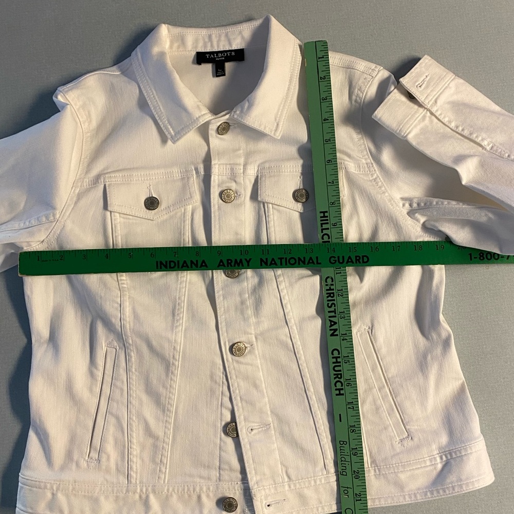 Talbots Classic White Jean Jacket - Picture 5 of 5